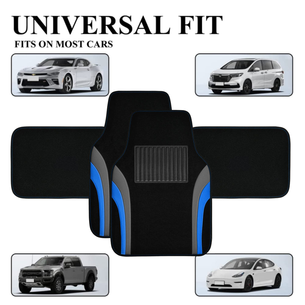CAR PASS mats in car lifestyle scene highlighting easy cleaning benefit