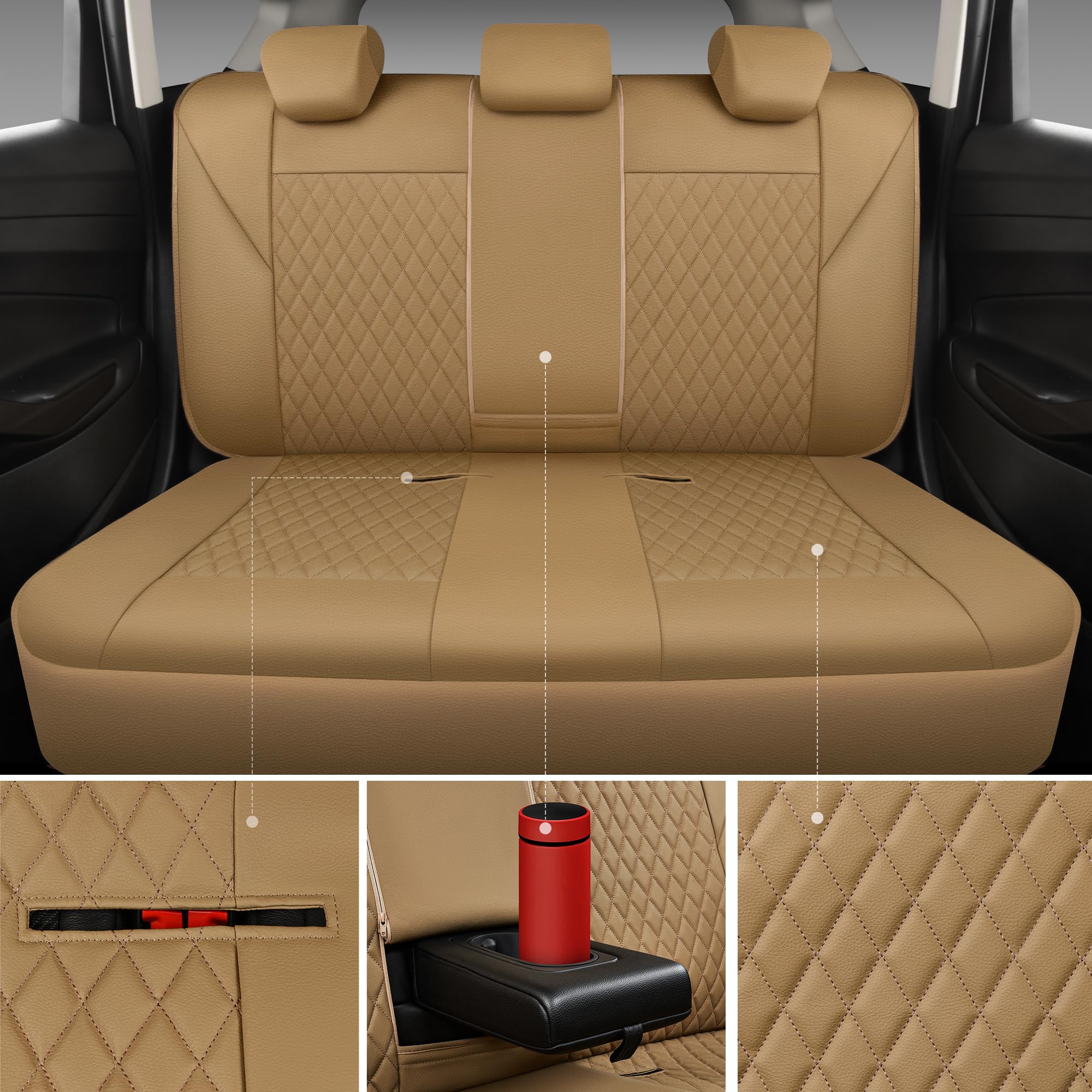 CAR PASS installation detail with straps and cutouts for quick, secure fitting