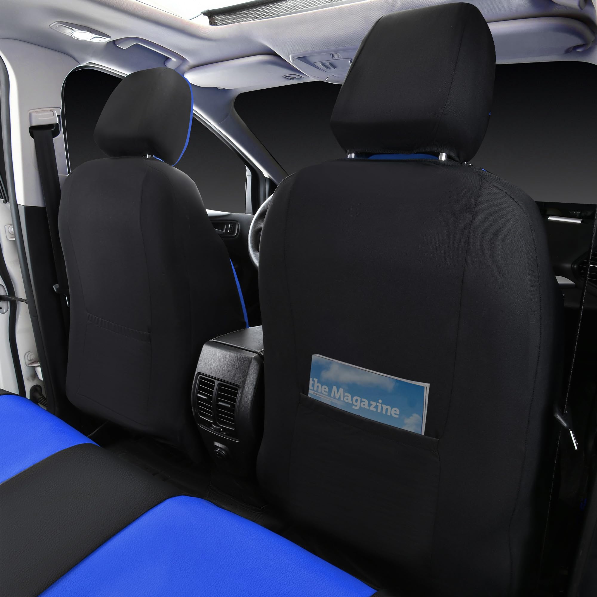 CAR PASS covers installed in SUV lifestyle scene protecting seats