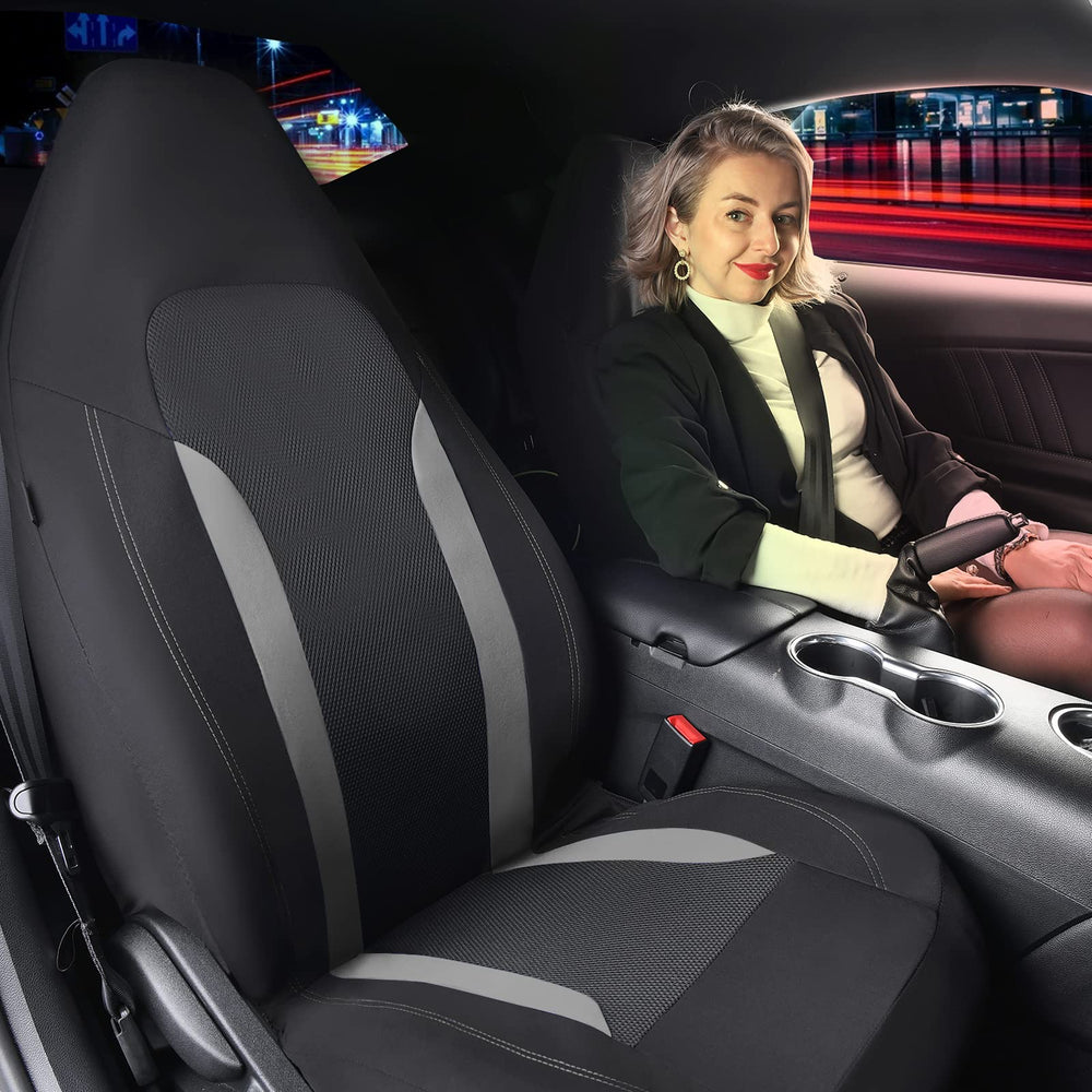 CAR PASS seat covers installed in SUV demonstrating improved interior styling