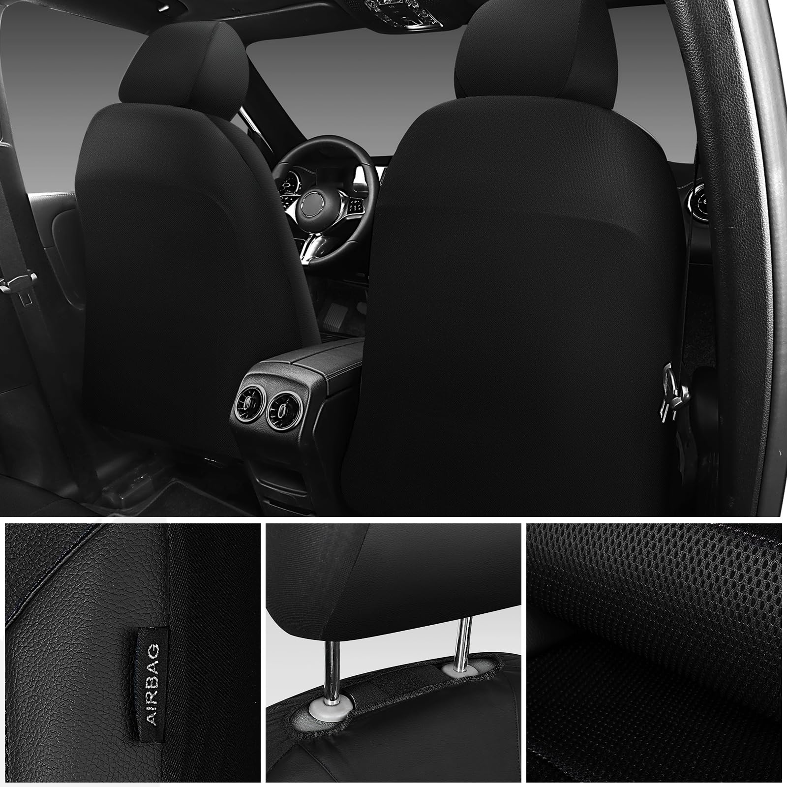 CAR PASS covers installed in SUV showing enhanced interior style and protection