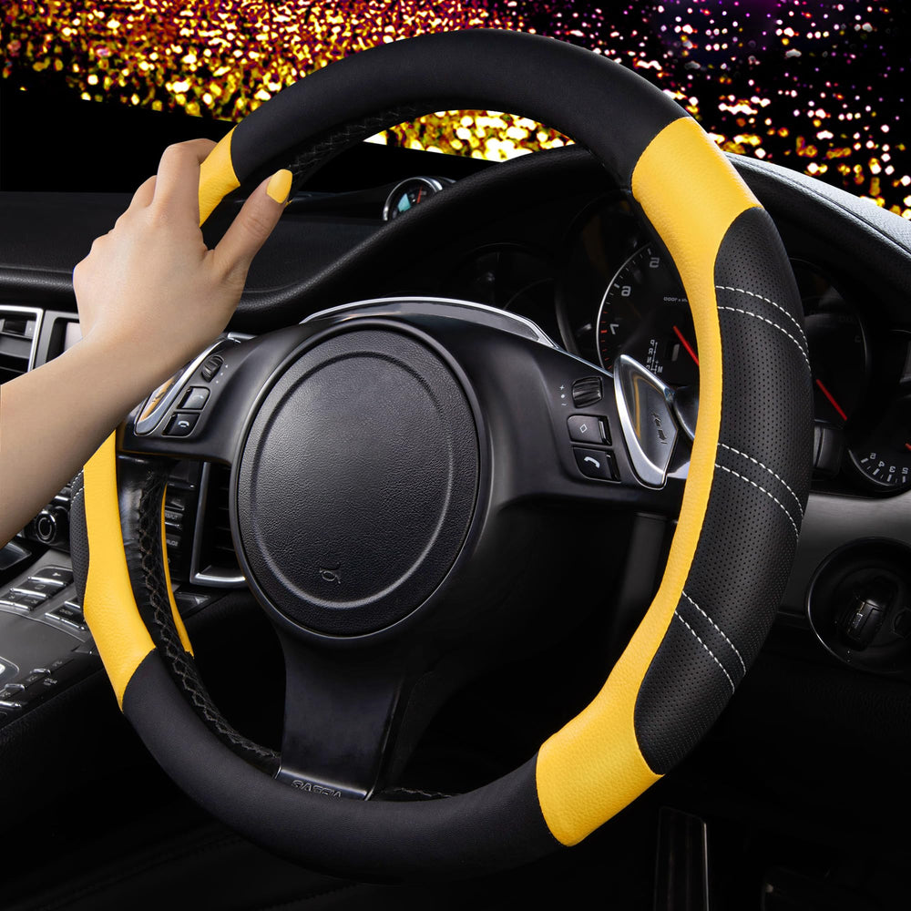 CAR PASS close-up stitching detail highlighting durability and refined finish