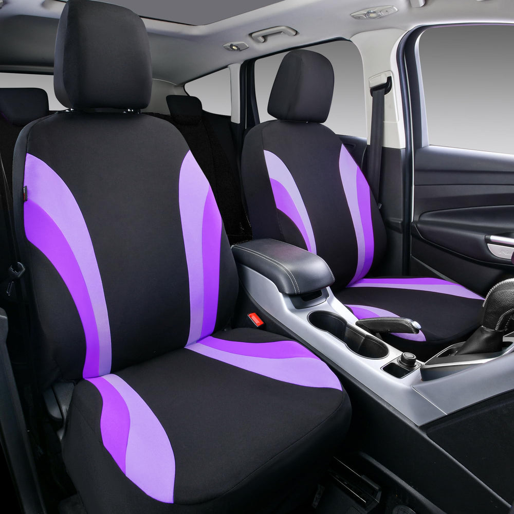 CAR PASS close-up of separate headrest cover with neat stitching and fit benefit