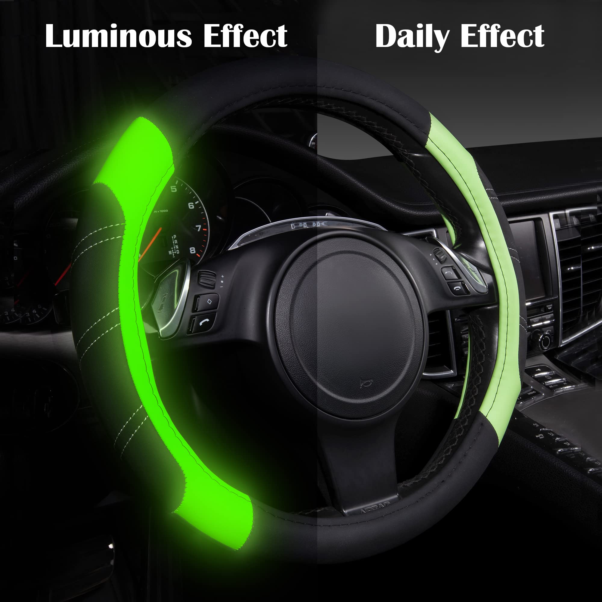 CAR PASS installed on steering wheel improving grip and control