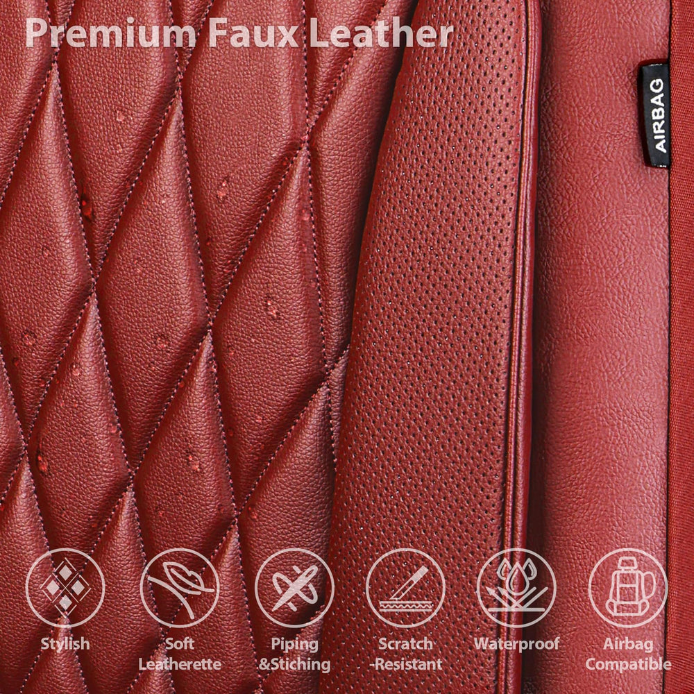 CAR PASS waterproof PU texture closeup for easy-clean benefit