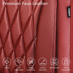 CAR PASS waterproof PU texture closeup for easy-clean benefit