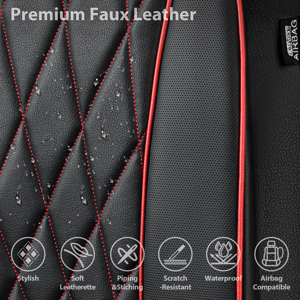 CAR PASS non-slip backing detail ensuring seat cover stays securely in place