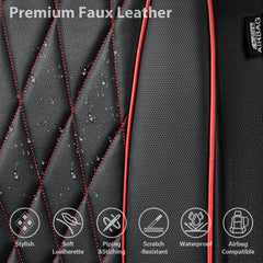 CAR PASS non-slip backing detail ensuring seat cover stays securely in place