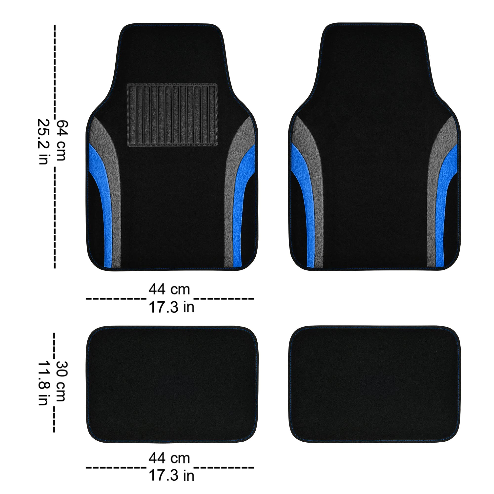 CAR PASS underside non-slip backing illustrating secure in-vehicle grip