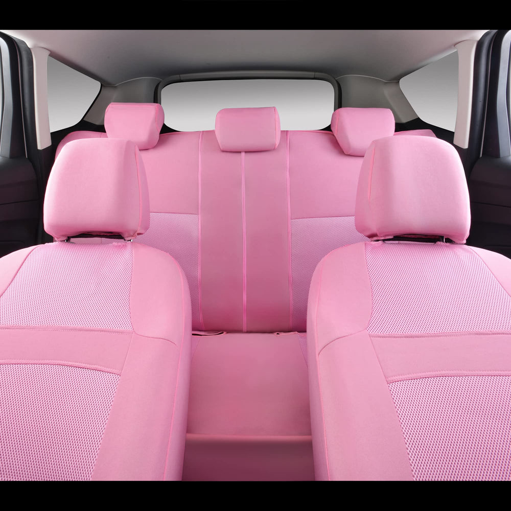CAR PASS installed in an SUV showing how the pink set upgrades cabin style and protection