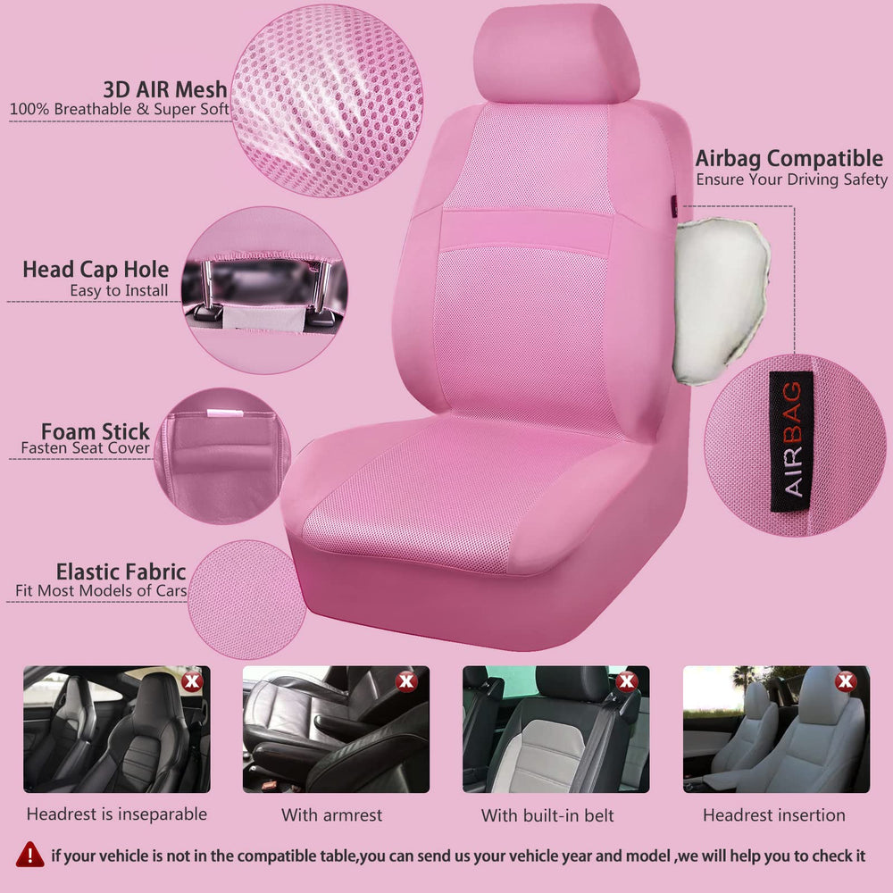 CAR PASS mesh fabric close-up highlighting breathable texture for cooler seating comfort