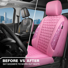 CAR PASS cutaway showing textured PU leather and cushioned sponge comfort