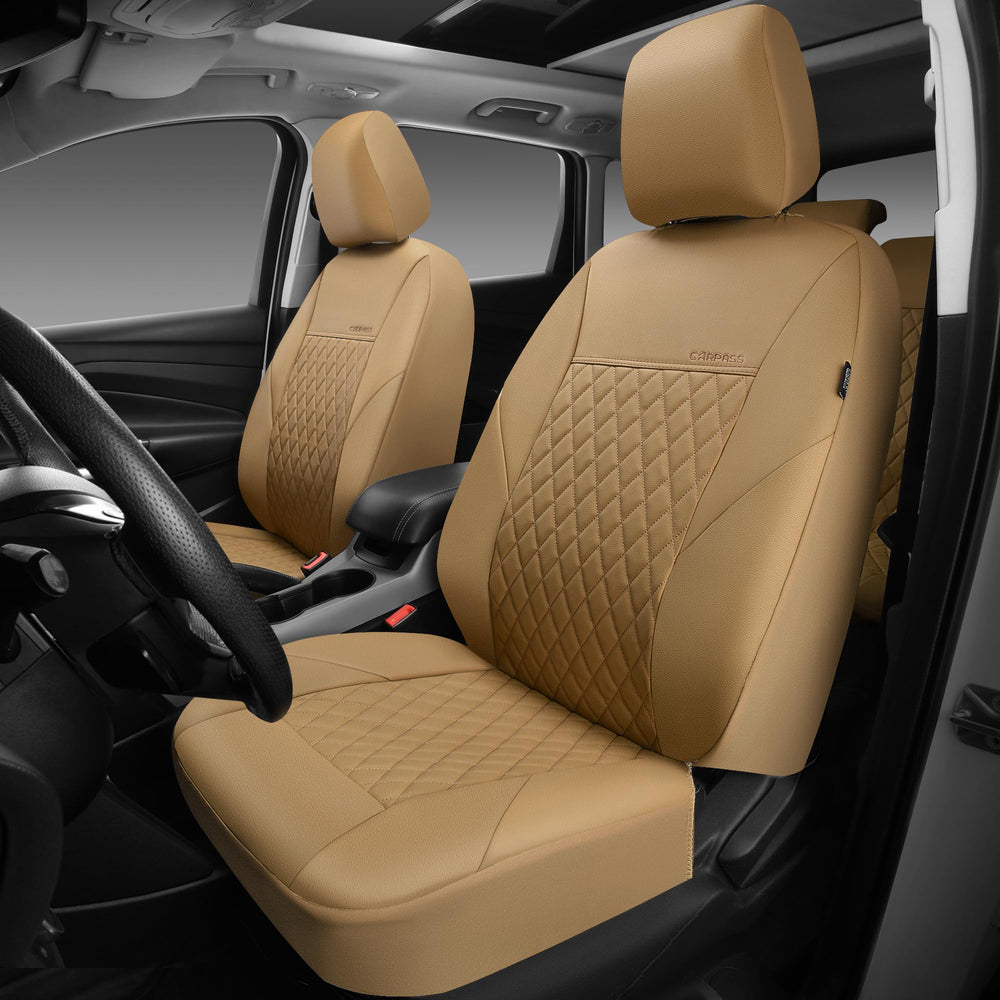 CAR PASS close-up of quilted stitching showing premium finish and stylish protection