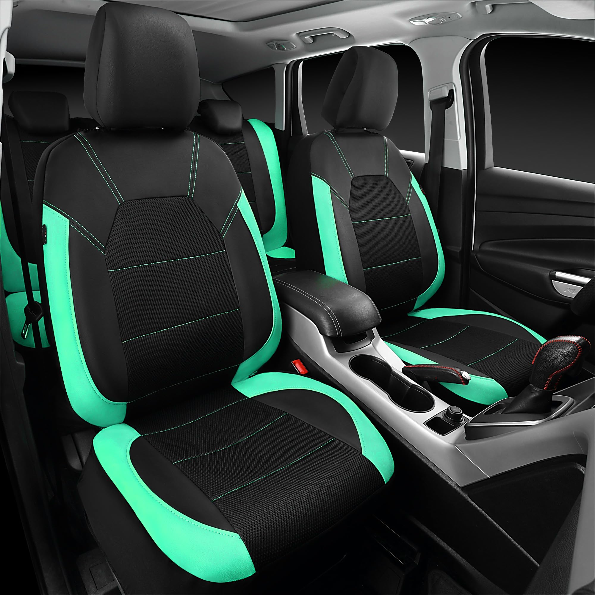 CAR PASS quilted leather-look close-up revealing texture comfort