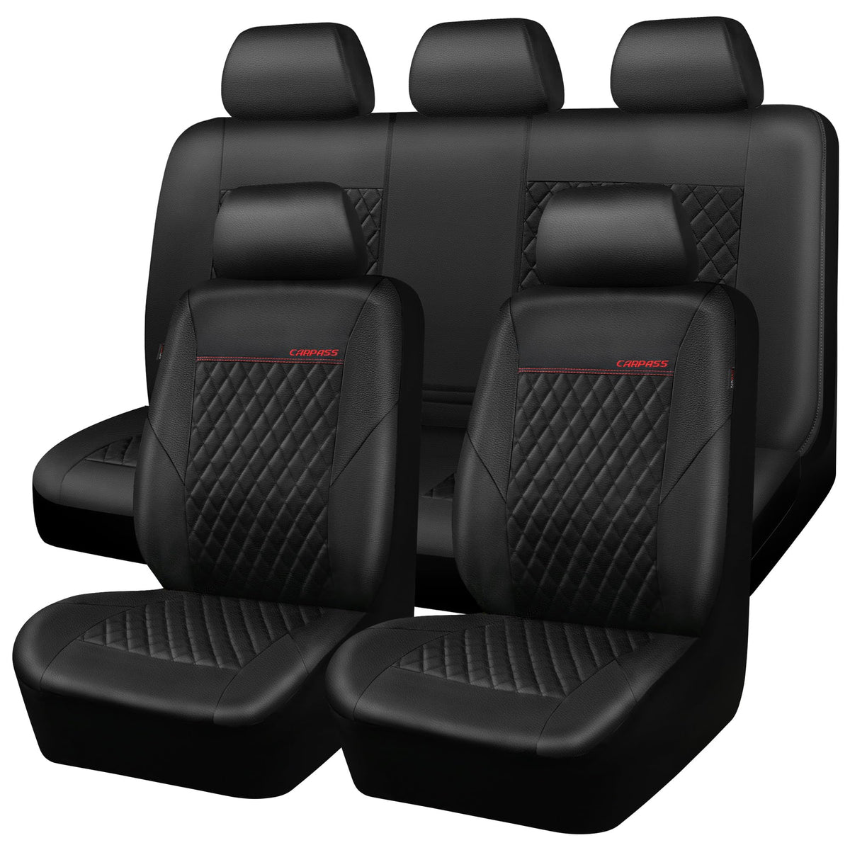 CAR PASS front seats installed showing quilted design and luxury look