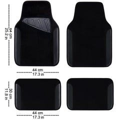 CAR PASS rear mat top view showing coverage and easy-to-clean surface