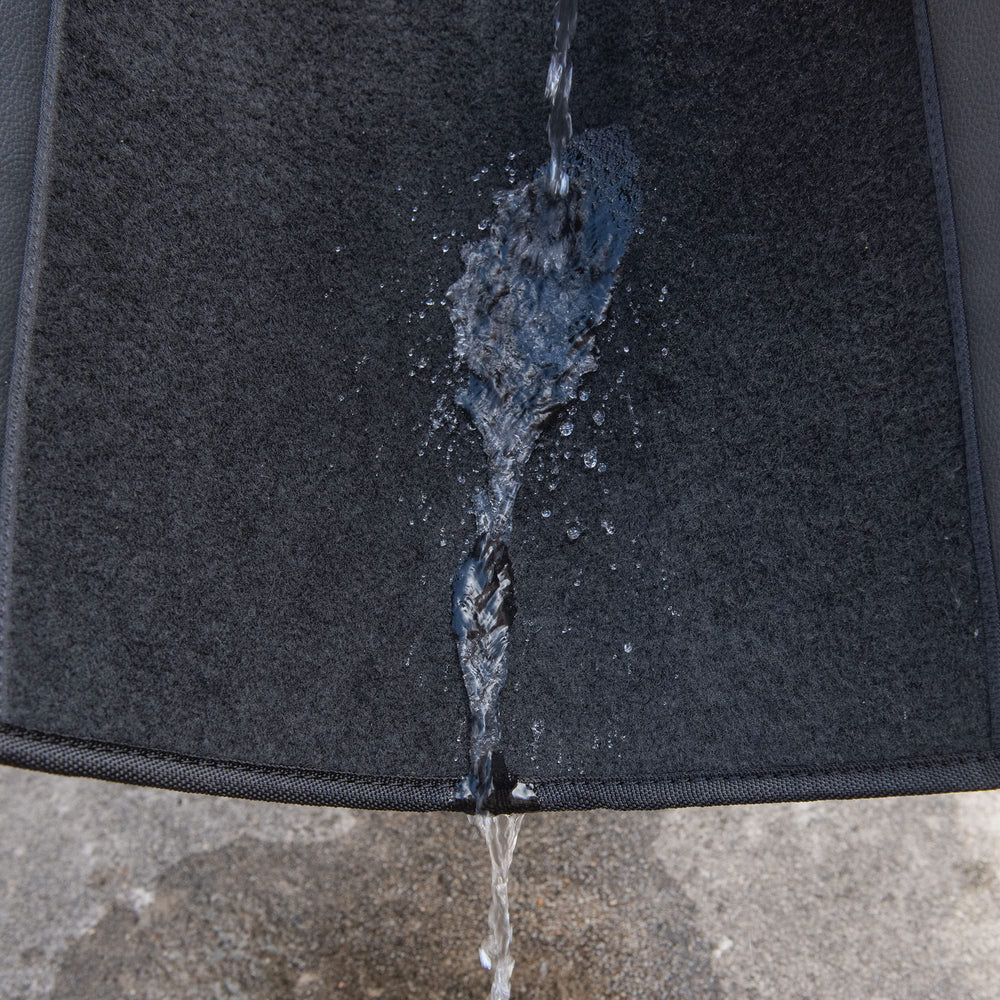 CAR PASS rear mats installed in car showing rear coverage and protection