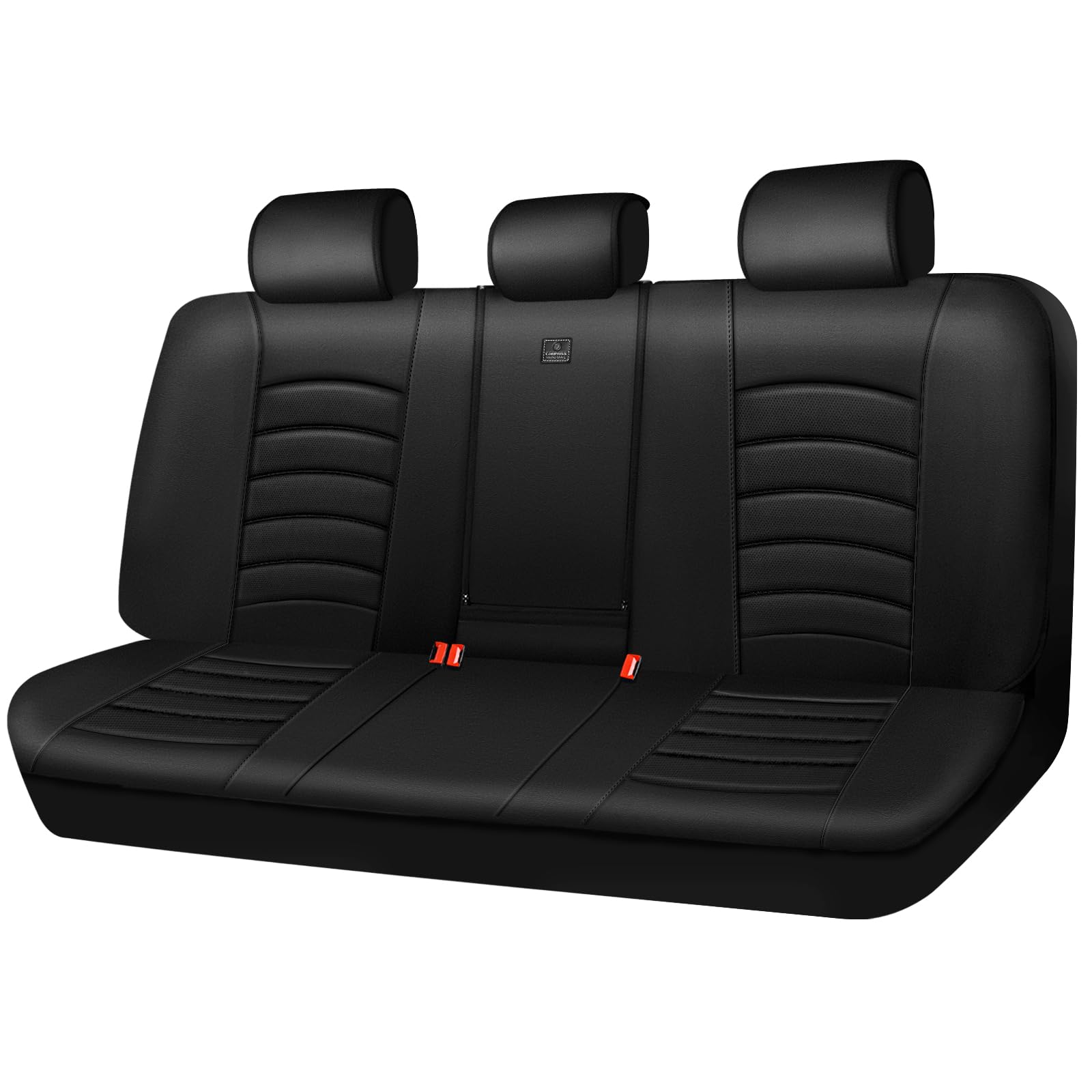 CAR PASS front view of rear seat cover showing full bench protection and neat fit