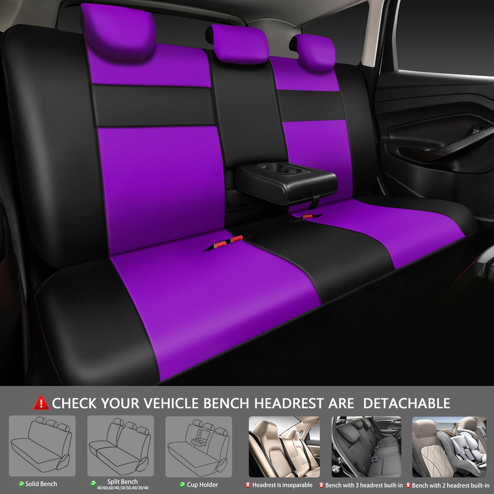 CAR PASS rear seat coverage with pockets protecting seat backs