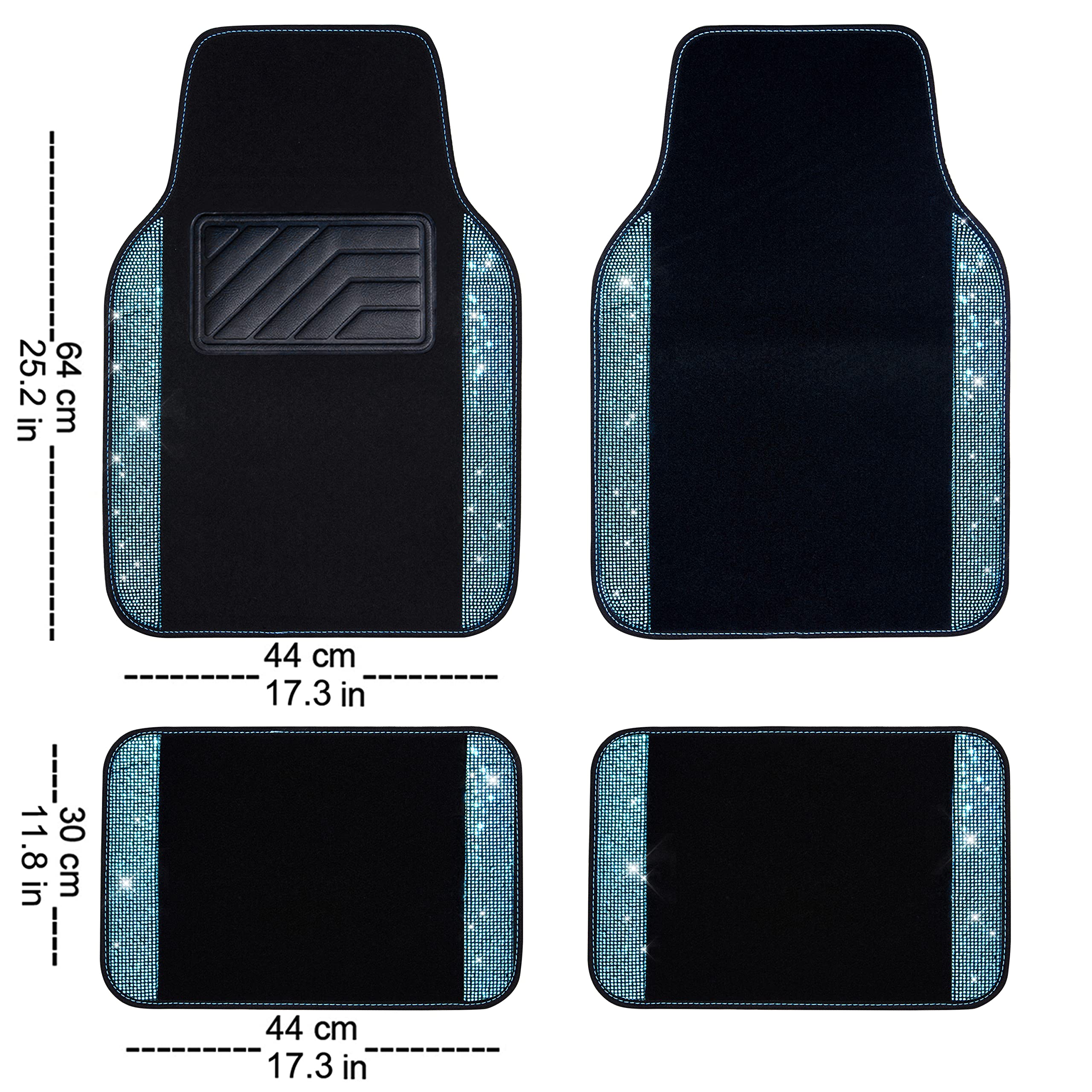 CAR PASS rear side mat installed protects rear footwell from spills