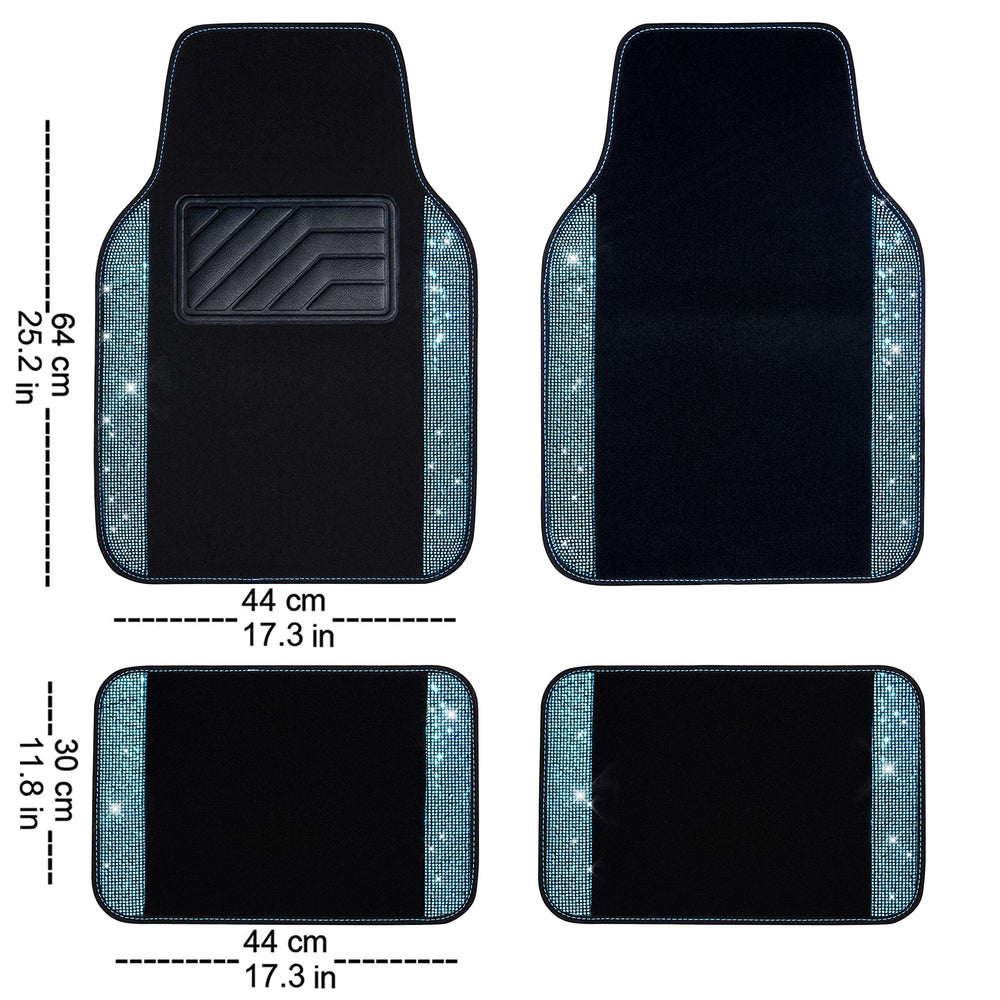 CAR PASS rear side mat installed protects rear footwell from spills