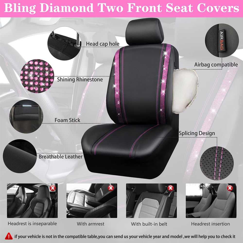 CAR PASS rhinestone strip closeup highlighting shimmer and durability