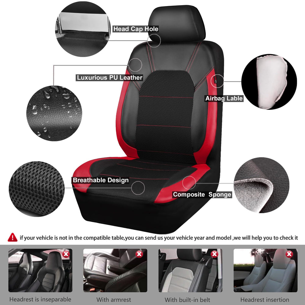 CAR PASS seat cover airbag opening detail for safe compatibility