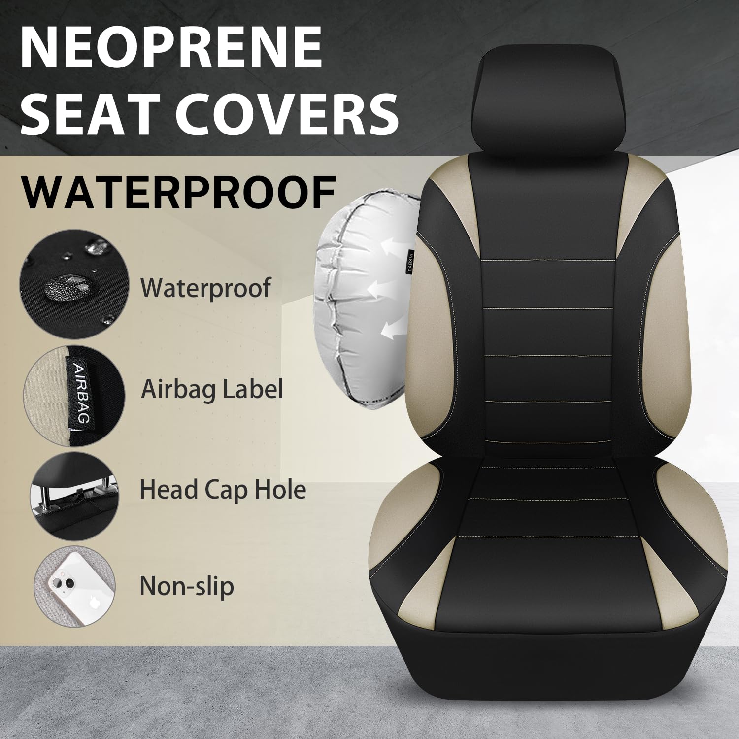 CAR PASS reserved headrest and airbag openings detail maintaining safety and access benefit