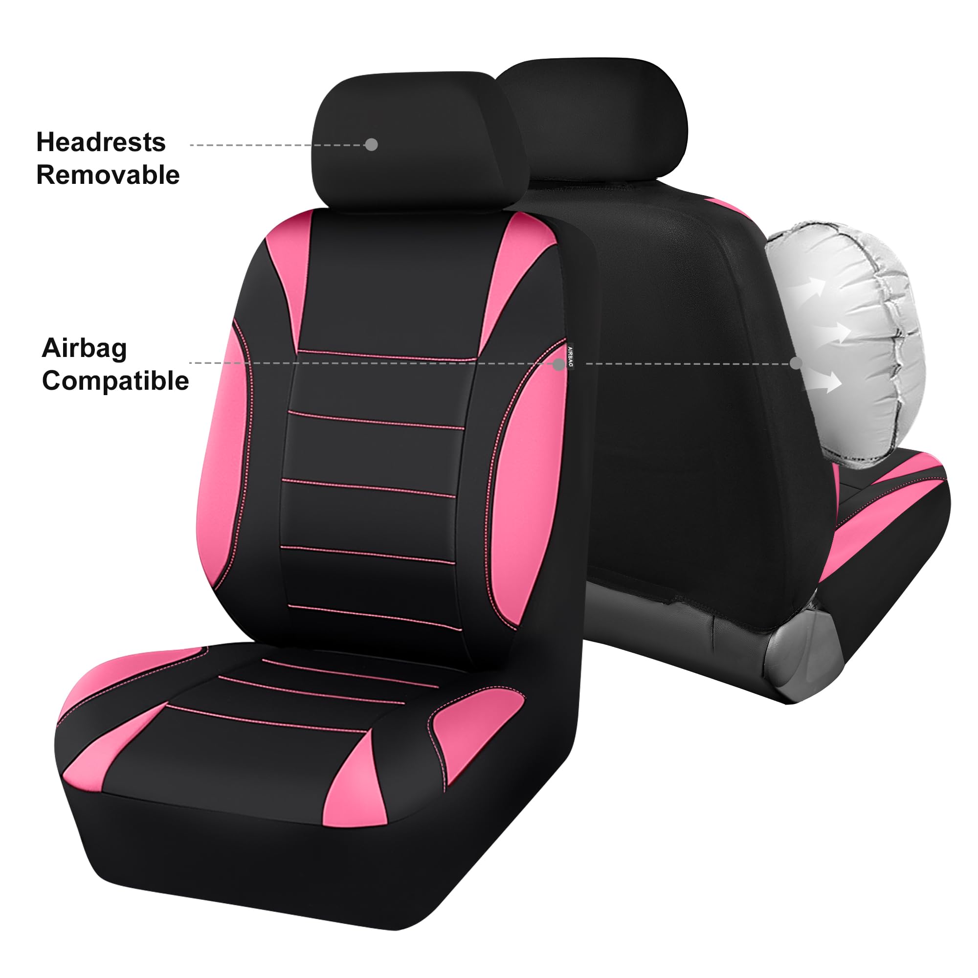 CAR PASS seat cover installed in SUV showing durable protection benefit