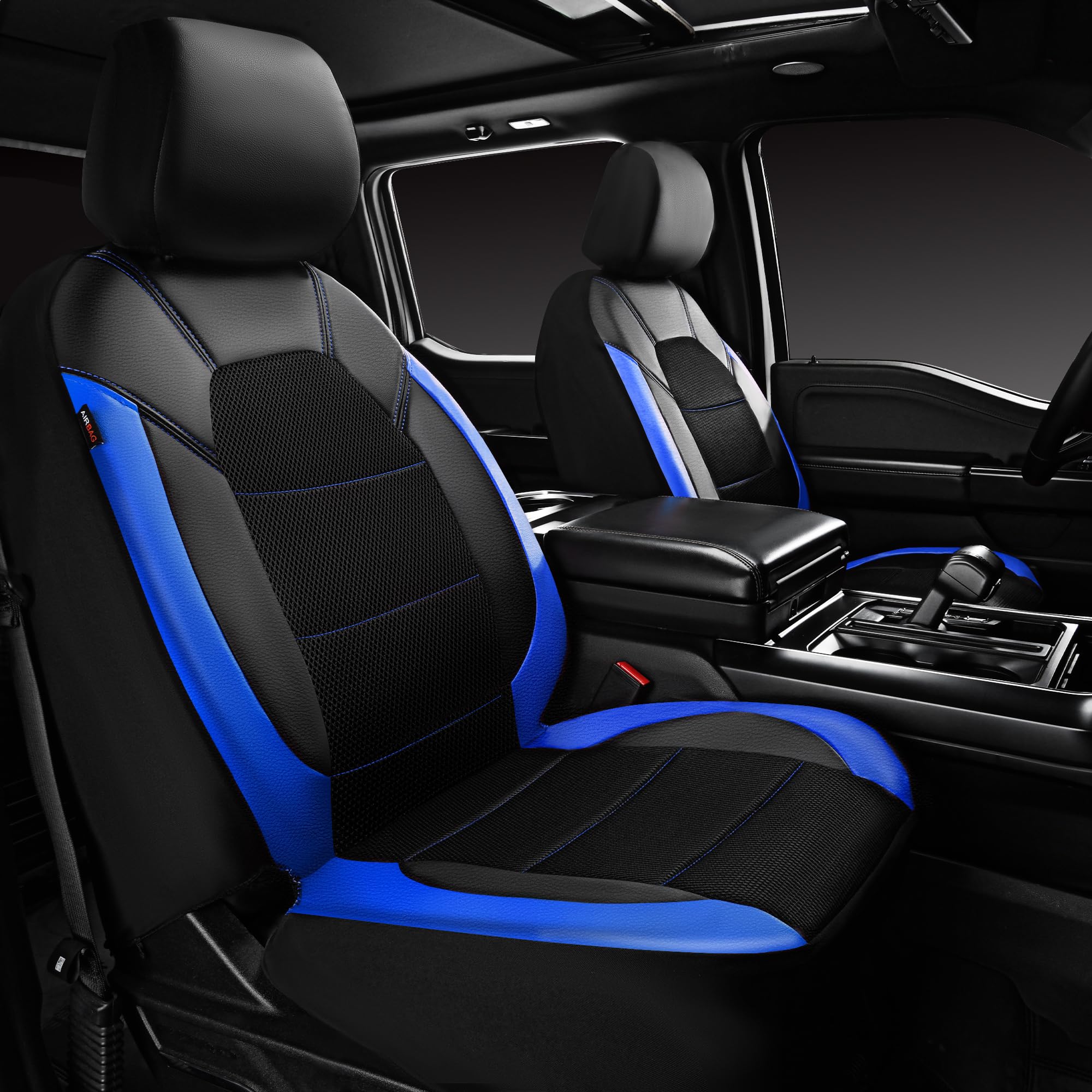 CAR PASS lifestyle shot of driver with installed covers showing upgraded cabin style