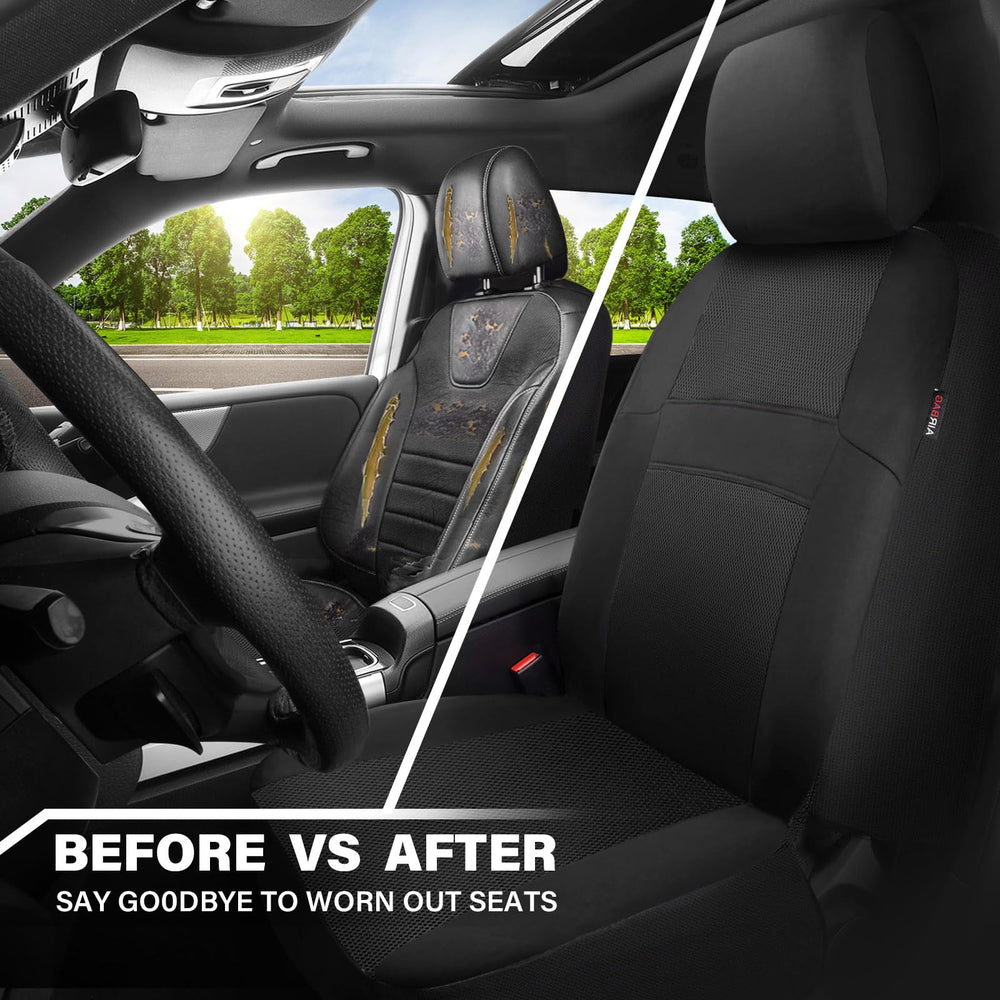 CAR PASS detail of stitching and padding showing durable protection benefit