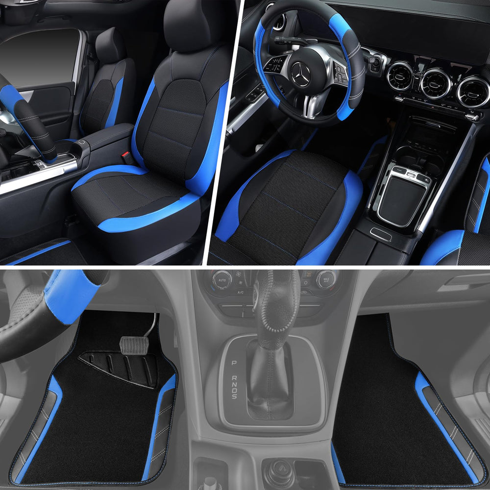 CAR PASS seat cover side airbag access demonstrating safety-compatible design