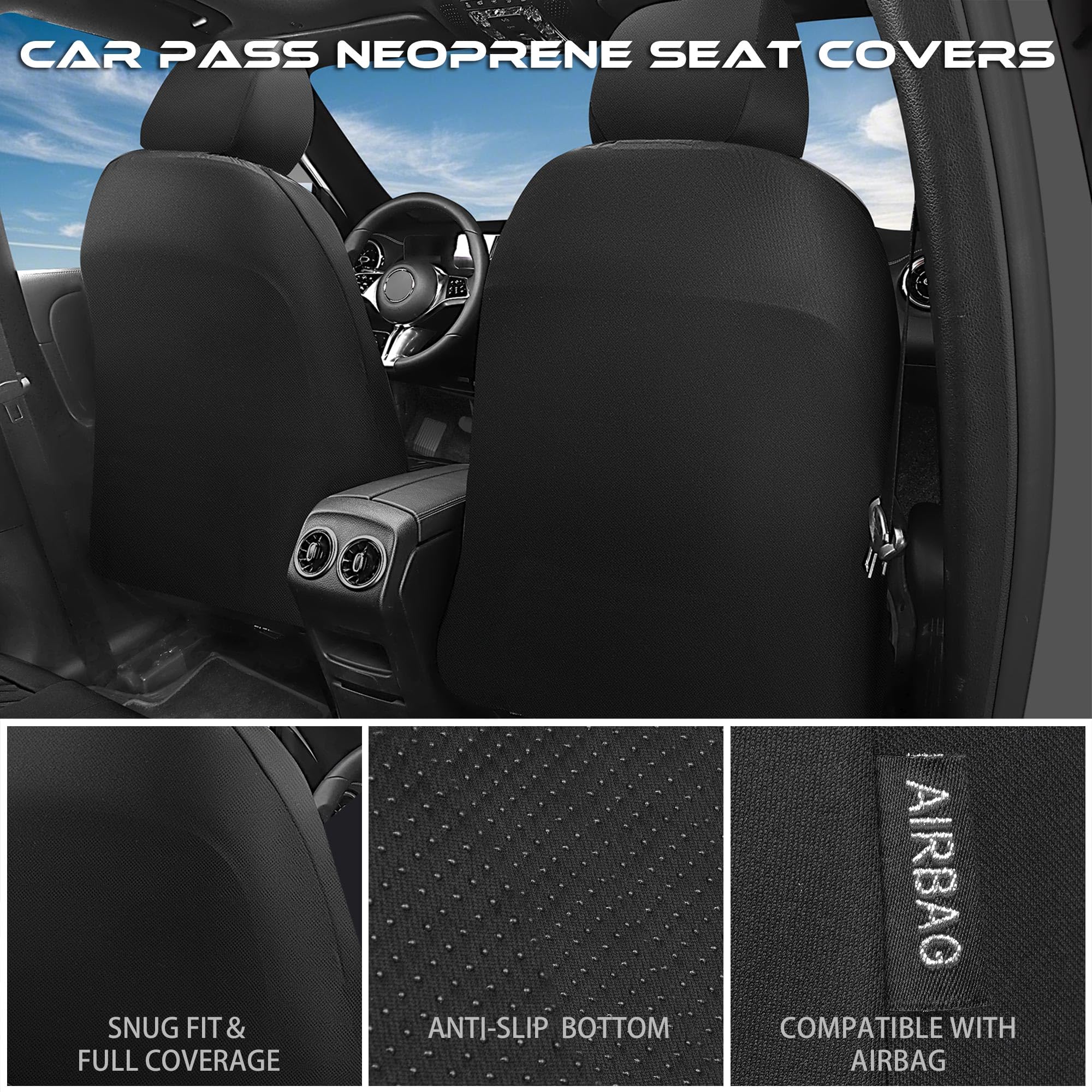 CAR PASS waterproof material wiped clean showing spill resistance benefit