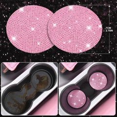 CAR PASS shift knob cover highlighting rhinestone accent and easy fit.