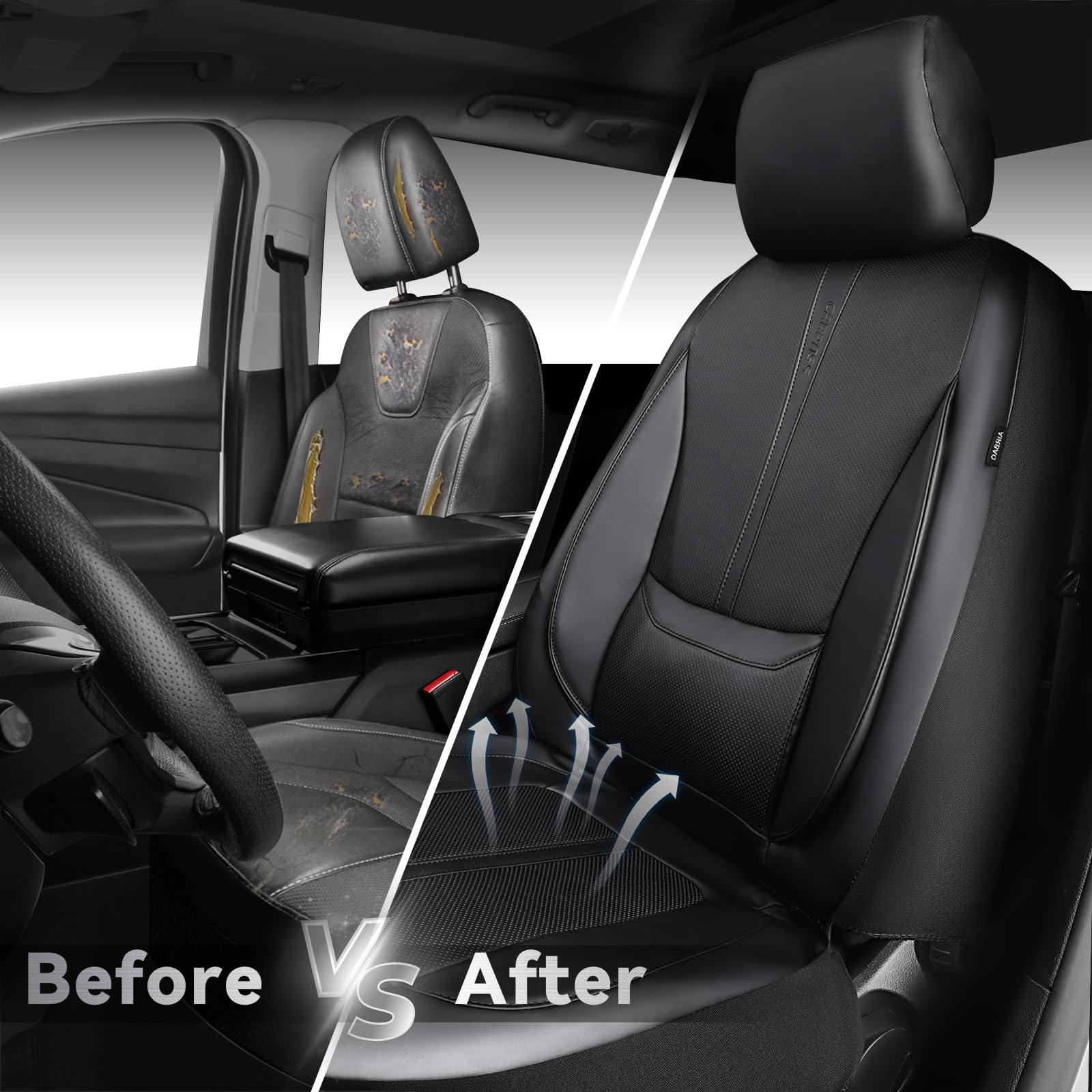 CAR PASS seam detail designed for airbag compatibility and safety