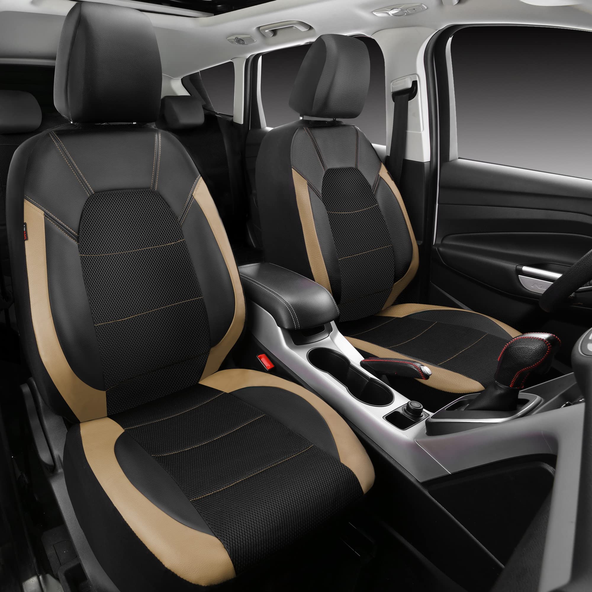 CAR PASS side airbag opening detail demonstrating safety-compatible design