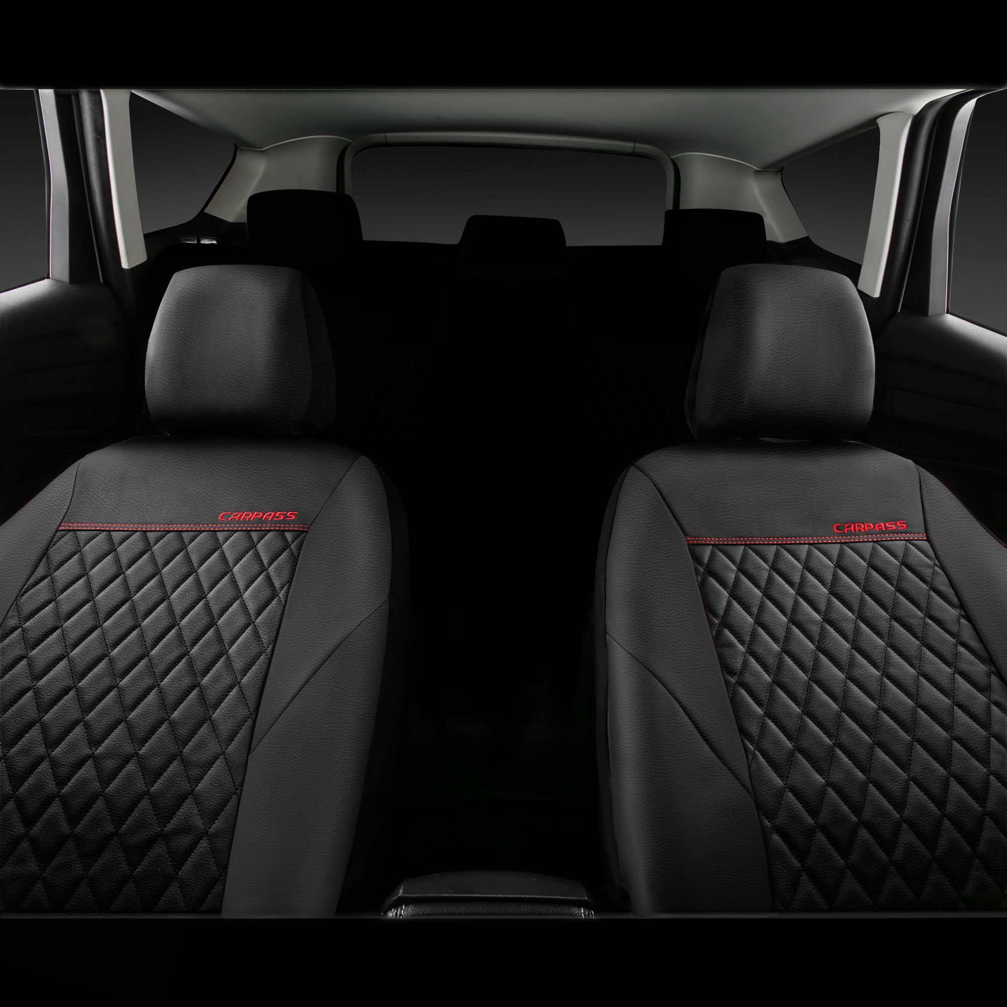 CAR PASS seam detail showing airbag compatible design for safety