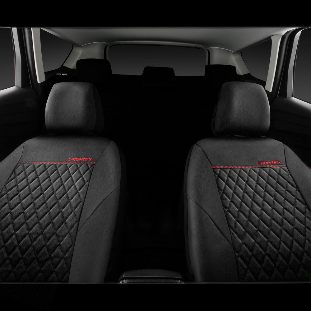 CAR PASS seam detail showing airbag compatible design for safety