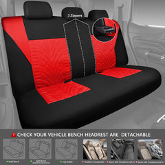 CAR PASS side airbag seam detail showing safety-compatible deployment feature