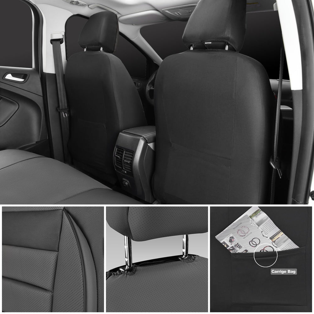 CAR PASS side stitching at seam demonstrating airbag compatibility and safety