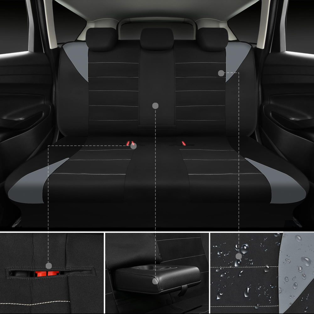 CAR PASS side stitching detail showing airbag-compatible seam for safety
