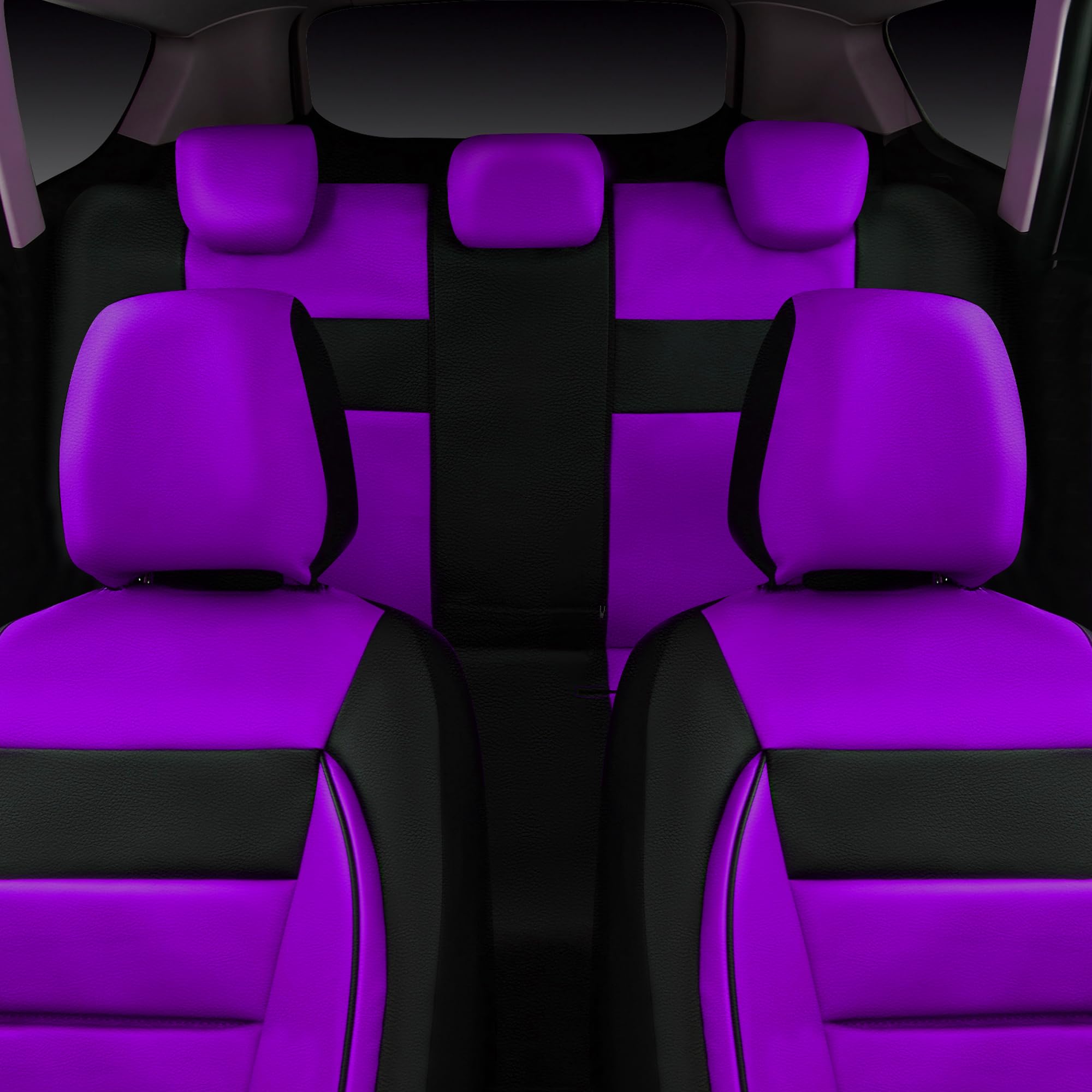 CAR PASS side stitching detail allowing airbag compatibility and safety