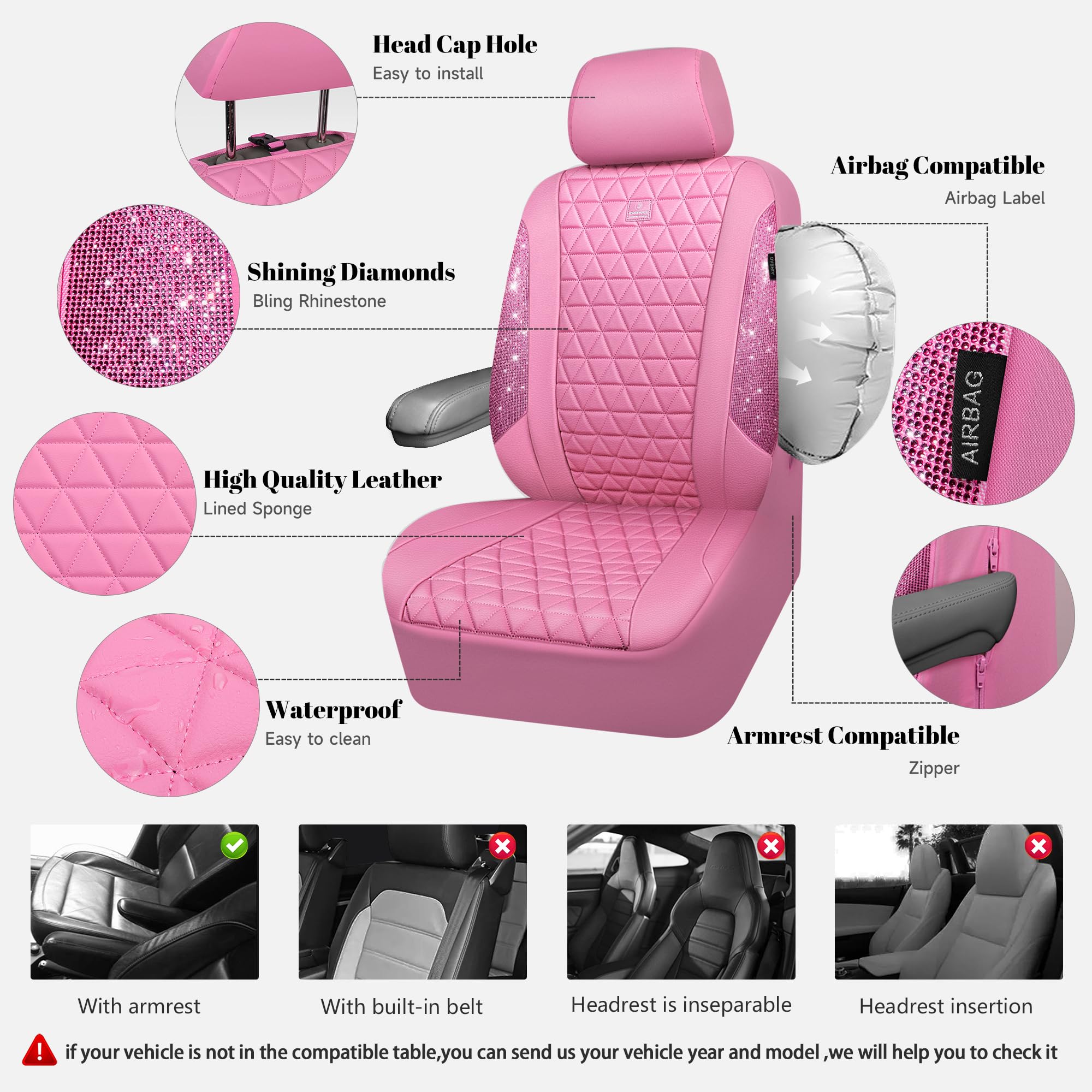 CAR PASS side zipper open to show armrest access and safety compatibility