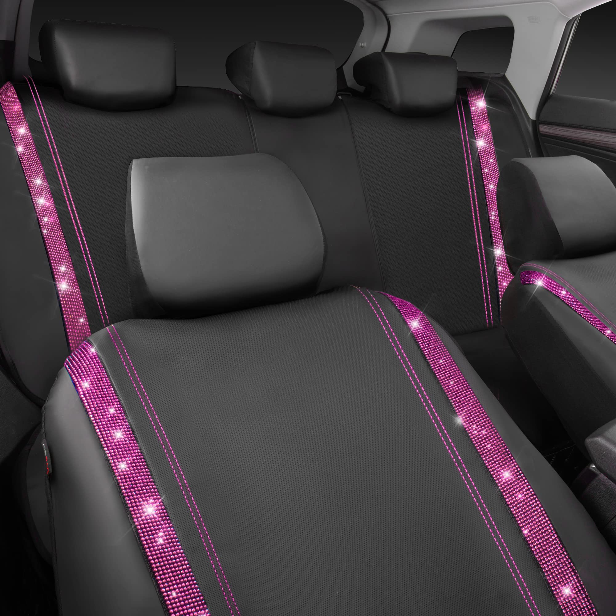 CAR PASS size scale with seat measure showing universal-fit guidance