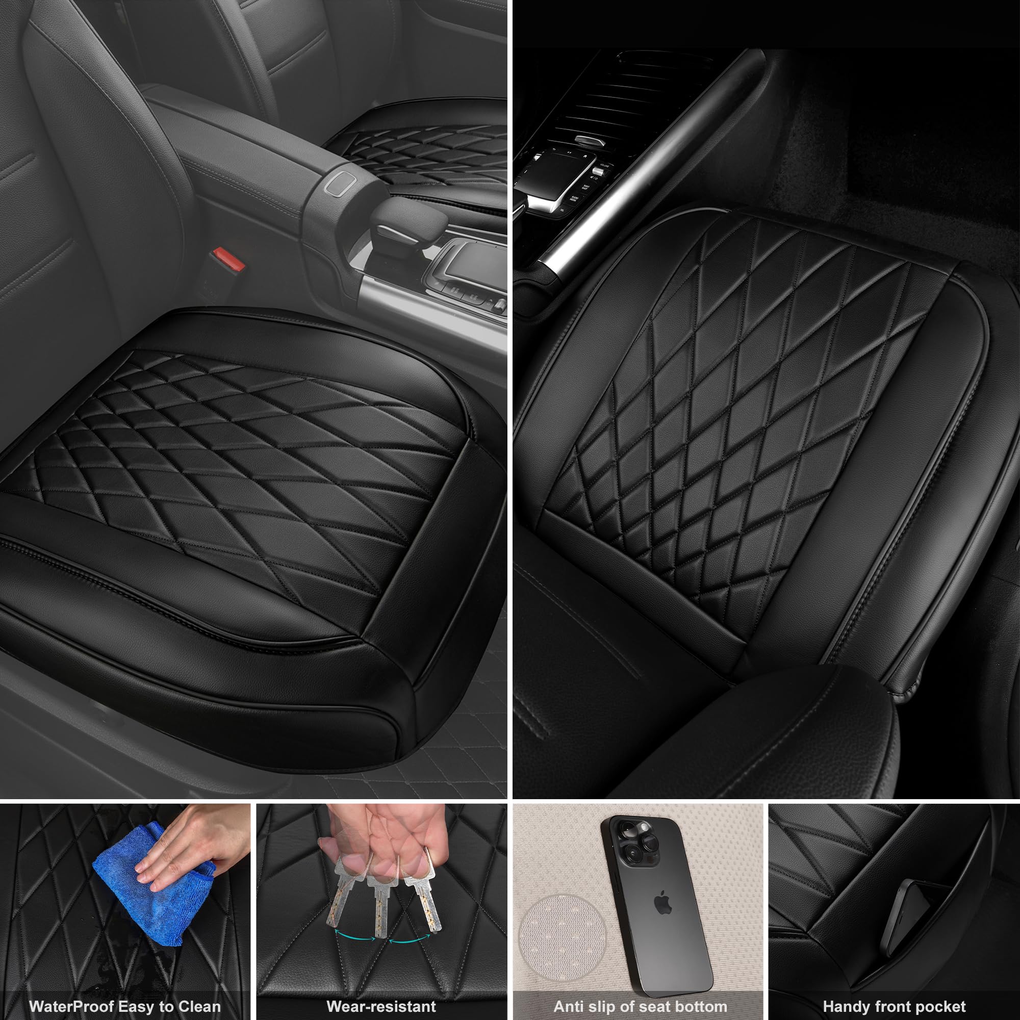 CAR PASS storage pocket detail holding phone and small items for convenience