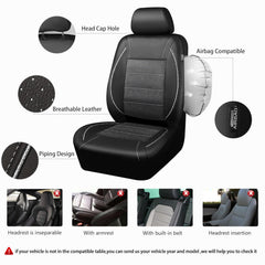 CAR PASS leather texture and 5mm sponge core for added comfort