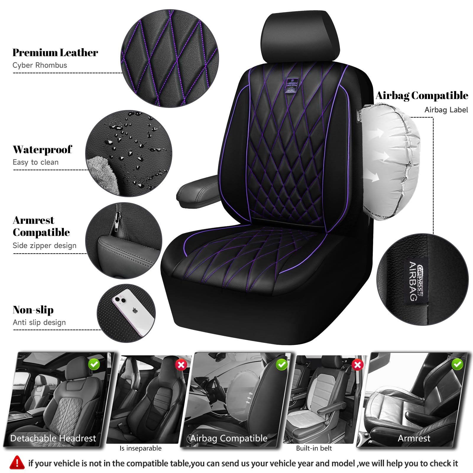 CAR PASS water beading on seat cover demonstrating waterproof protection