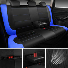 CAR PASS waterproof floor mats front pair showing spill protection and non-slip backing