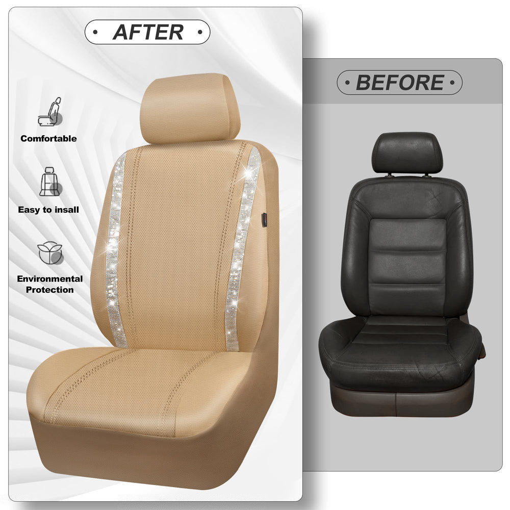 CAR PASS waterproof surface demo showing wipe-clean faux leather protection