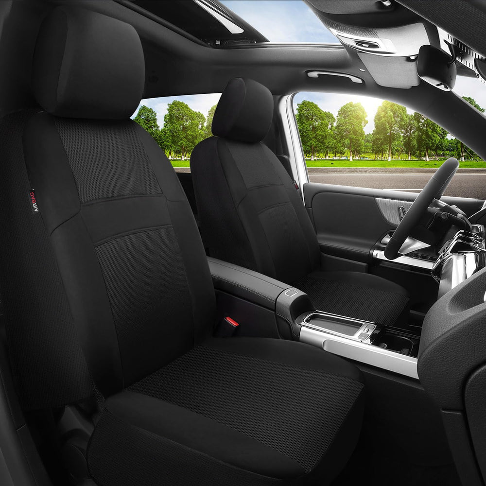 CAR PASS with pet on seat demonstrating hair resistance and protection benefit